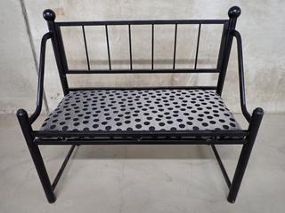 Black Metal Bench, Chair & Stool.