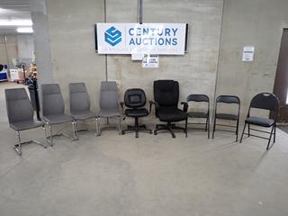 Assorted Office Chairs & Folding Chairs.