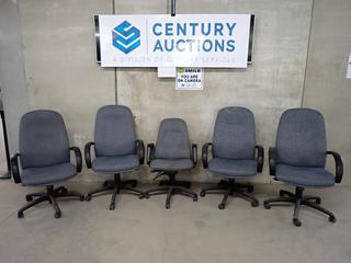 (5) Fabric High Back Executive Chairs.