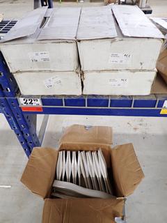 Approximately 132pcs Motion White Lucido Tile, 5 In. x 40", CEV-007.