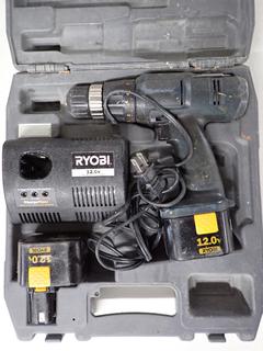 Ryobi CTH1202K2 12V Driver/Drill c/w Charger & (2) Batteries.