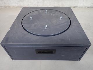 Swivel Platform c/w Storage Drawer, 18 In. x 18 In. x 7 In.