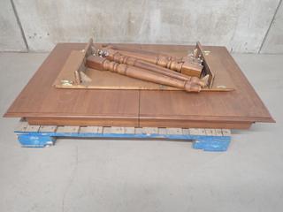 Solid Wood Dining Table c/w Leaf.