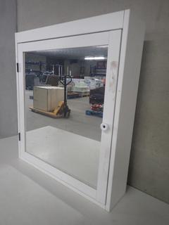 White Medicine Cabinet, 23-3/4 In. x 5-1/2 In. x 26-1/2 In.