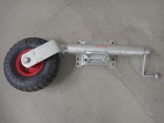 Powerfist 500lb Pneumatic Bolt-On Swivel Trailer Jack.