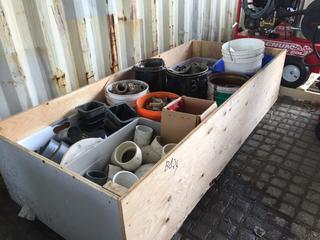 Quantity of Assorted Nuts, Bolts, PVC Fittings, Gaskets, Valves and Flanges.