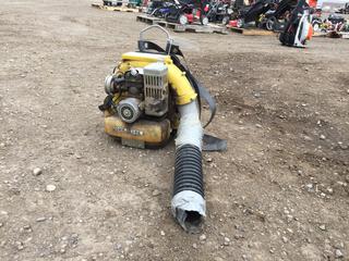 John Deere 4 Gas Powered Back Pack Blower. Requires Repair.