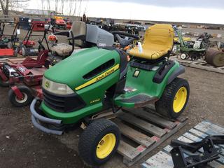 John Deere LA140 Lawn Tractor 100 Series. Requires Repair.