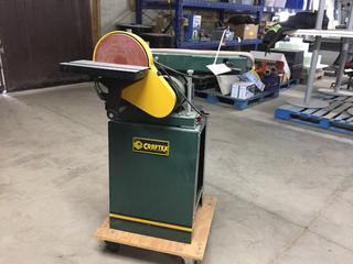 Craftex Belt Sander and Sanding Wheel on Stand.