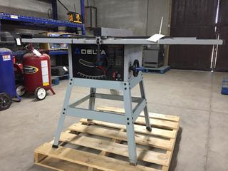 Delta 10 In. Table Saw c/w Fence, S/N K2013.