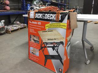 Black & Decker Workmate 425 Portable Project Center & Vise and (2) Extension Cords.