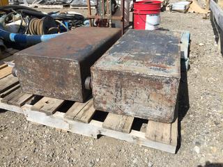 (2) Metal Fuel Tanks 10 In. x 16 In. x 34 In. Each