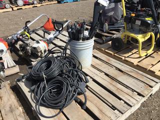 Quantity of Pressure Washer Hoses, Spray Nozzles, & Pump Parts.