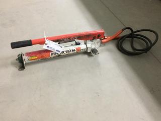 SPX Power Team P59 Model C Hydraulic Hand Pump c/w Hose, 10,000psi/700 Bar.