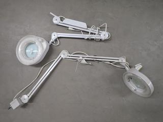 (2) Magnifying Lamps.