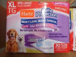 Quantity of Hartz Home Protection Odour Eliminating Dog Pads, 30 In. x 21 In.