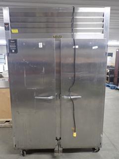 Traulsen Stainless Steel Double Solid Door Refrigerator, 52 In. Wide, S/N T47207I13.