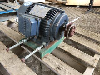 Leeson Electric Motor 3 Hp 3 Ph, Cat No. 161320-00.