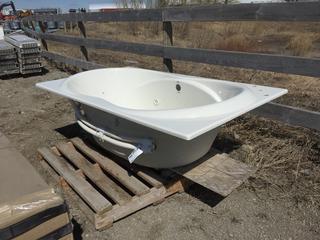 Hytec Jetted Soaker Bath Tub c/w Pump.