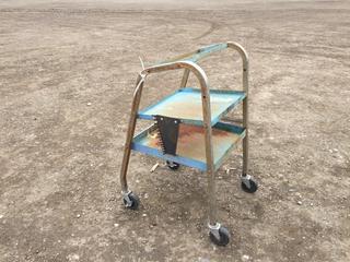 Metal Cart w/ Wheels 36 In. H.