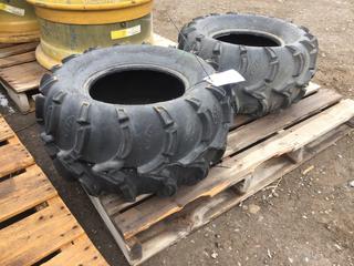 (2) ITP Mud Lite Rear Quad Tires 26x12-12.