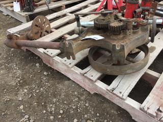 Forge Co. Ltd Hand Drill Press and Cam Blower.