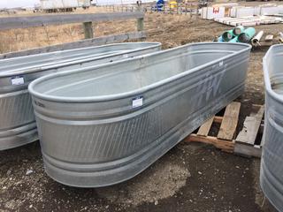 HW Brand Round End Stock Tank 10 Ft. L x 3 Ft. W x 2 Ft. H.