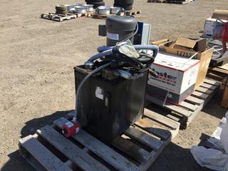 Blue Giant Fluid Pack Hydraulic Tank c/w Pump, 5 Hp Baldor Electric Motor and Control Panel.