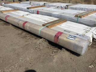Quantity of Tan Vinyl U Channel 16 Ft. Lengths.