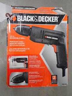 Black & Decker 3/8 In. Reversible Drill, 7252-VA.