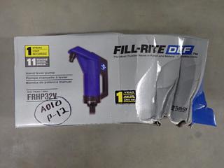 Fill-Rite FRHP32V DEF Hand Lever Pump.