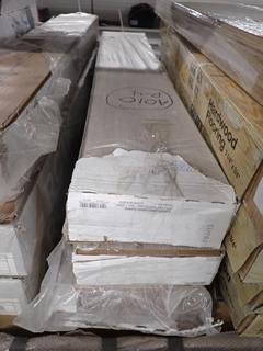 (3) Boxes of Plancher 8mm Canyon Oak Laminate Flooring, 24.93 Square Feet Per Box, Opened.