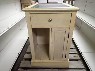 Wood Dresser. Approximately 24 In. Length, 35 1/2 In. Width, 36 In. Height.