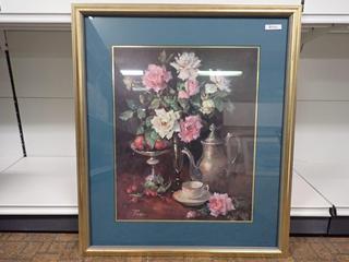 Flower Print. 24 1/2 In. x 29 In.