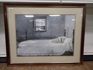 "Master Bedroom" by Andrew Wyeth Print. 33 In. x 26 1/2 In.