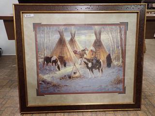 Horses Print. 27 In. x 23 In.