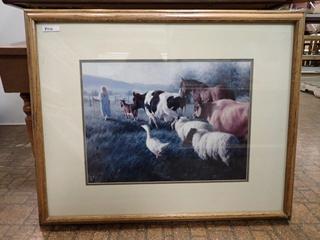 Cows Print. 30 1/2 In. x 25 In.