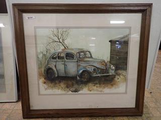 L. Pelherbridge Watercolour Painting, 1985. 26 In x 23 1/2 In.