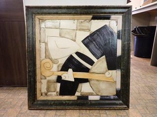 Textured Abstract Painting. 31 In. x 31 In.