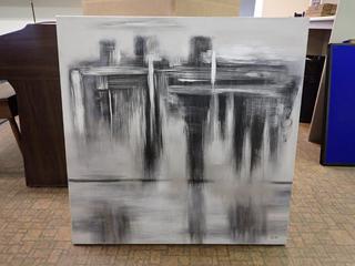 Abstract Painting. 39 3/4 In. x 29 3/4 In.