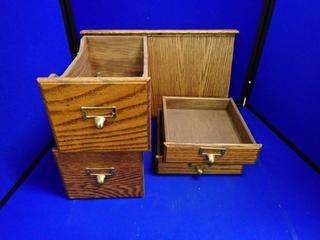 Wooden Drawers & Assorted Materials.