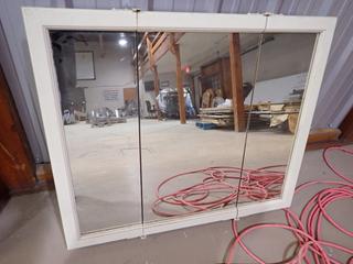 Mirror Cabinet. Approximately 36 In. Length, 5 In. Width, 31 3/4 In. Height.