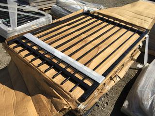 Black Metal Gate 6 Ft. H x 49 1/2 In. W.