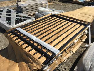 Black Metal Gate 6 Ft. H x 49 1/2 In. W.