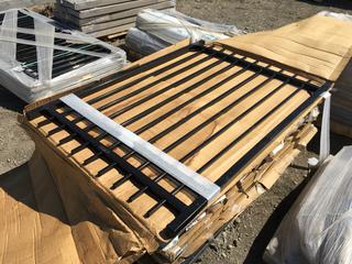 Black Metal Gate 6 Ft. H x 49 1/2 In. W.