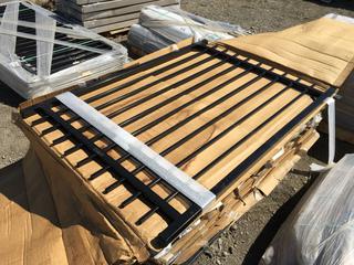 Black Metal Gate 6'H x 49 1/2"W.