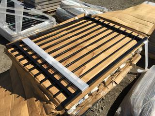 Black Metal Gate 6 Ft. H x 49 1/2 In. W.