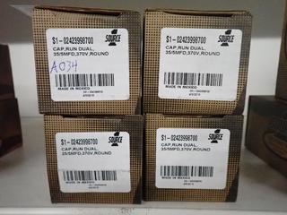 (4) Source Dual Run Capacitor, 35/5 MFD, 370V, Round, S1-02423998700.