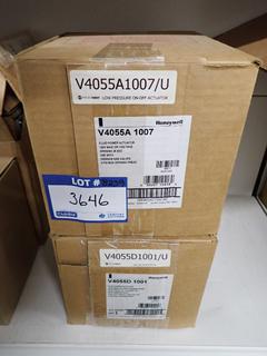 (2) Fluid Power Actuator, V4055A 1007 & V4055D 1001.