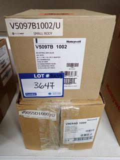 Industrial Gas Valve V5097B 1002, Modulating-Off Fluid Power Actuator VG055D 1000.